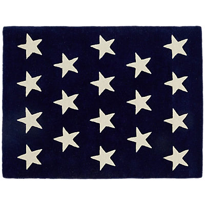 Great Little Trading Co Star Rug, Medium Navy Great Little Trading Co Star Rug, Medium Navy